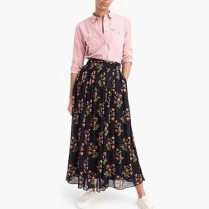 J. Crew Point Sur Floral Maxi Skirt